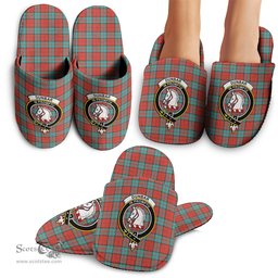 Scottish Dunbar Ancient Clan Family Crest Tartan House Slippers