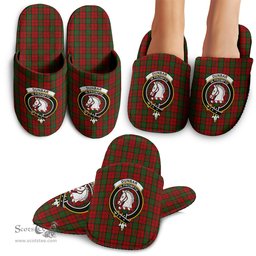 Scottish Dunbar Clan Family Crest Tartan House Slippers