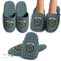 Scottish Leslie Hunting Ancient Clan Family Crest Tartan House Slippers