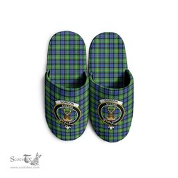 Scottish Gordon Old Ancient Clan Family Crest Tartan House Slippers