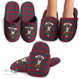 Scottish Lindsay Modern Clan Family Crest Tartan House Slippers