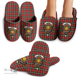 Scottish Kerr Ancient Clan Family Crest Tartan House Slippers