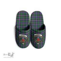 Scottish Logan Ancient Clan Family Crest Tartan House Slippers