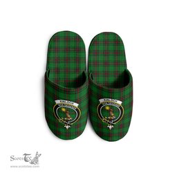 Scottish Kinloch Clan Family Crest Tartan House Slippers