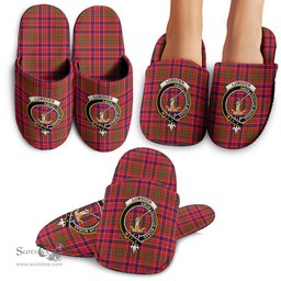 Scottish Lumsden Modern Clan Family Crest Tartan House Slippers