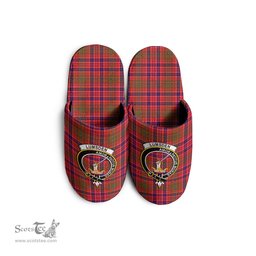 Scottish Lumsden Modern Clan Family Crest Tartan House Slippers