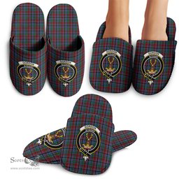 Scottish Gordon Red Clan Family Crest Tartan House Slippers