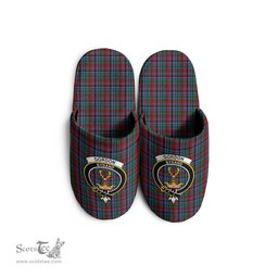 Scottish Gordon Red Clan Family Crest Tartan House Slippers