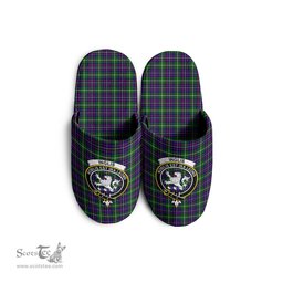 Scottish Inglis Modern Clan Family Crest Tartan House Slippers