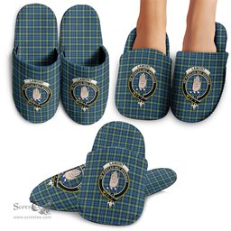 Scottish Lamont Ancient Clan Family Crest Tartan House Slippers