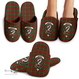 Scottish Lennox Clan Family Crest Tartan House Slippers