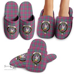 Scottish Lindsay Ancient Clan Family Crest Tartan House Slippers