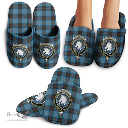 Scottish Horsburgh Clan Family Crest Tartan House Slippers