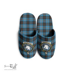 Scottish Horsburgh Clan Family Crest Tartan House Slippers