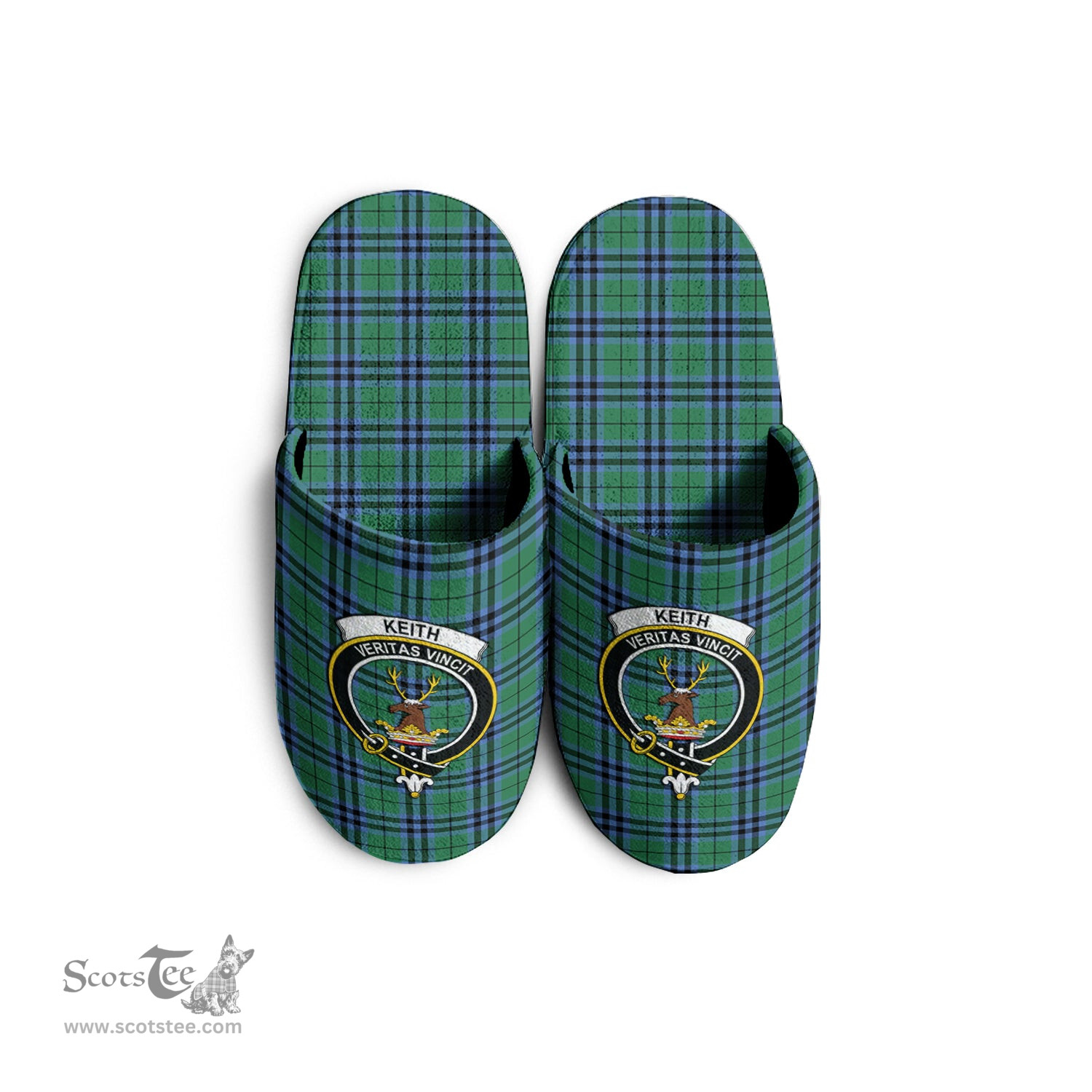 Scottish Keith Ancient Clan Family Crest Tartan House Slippers