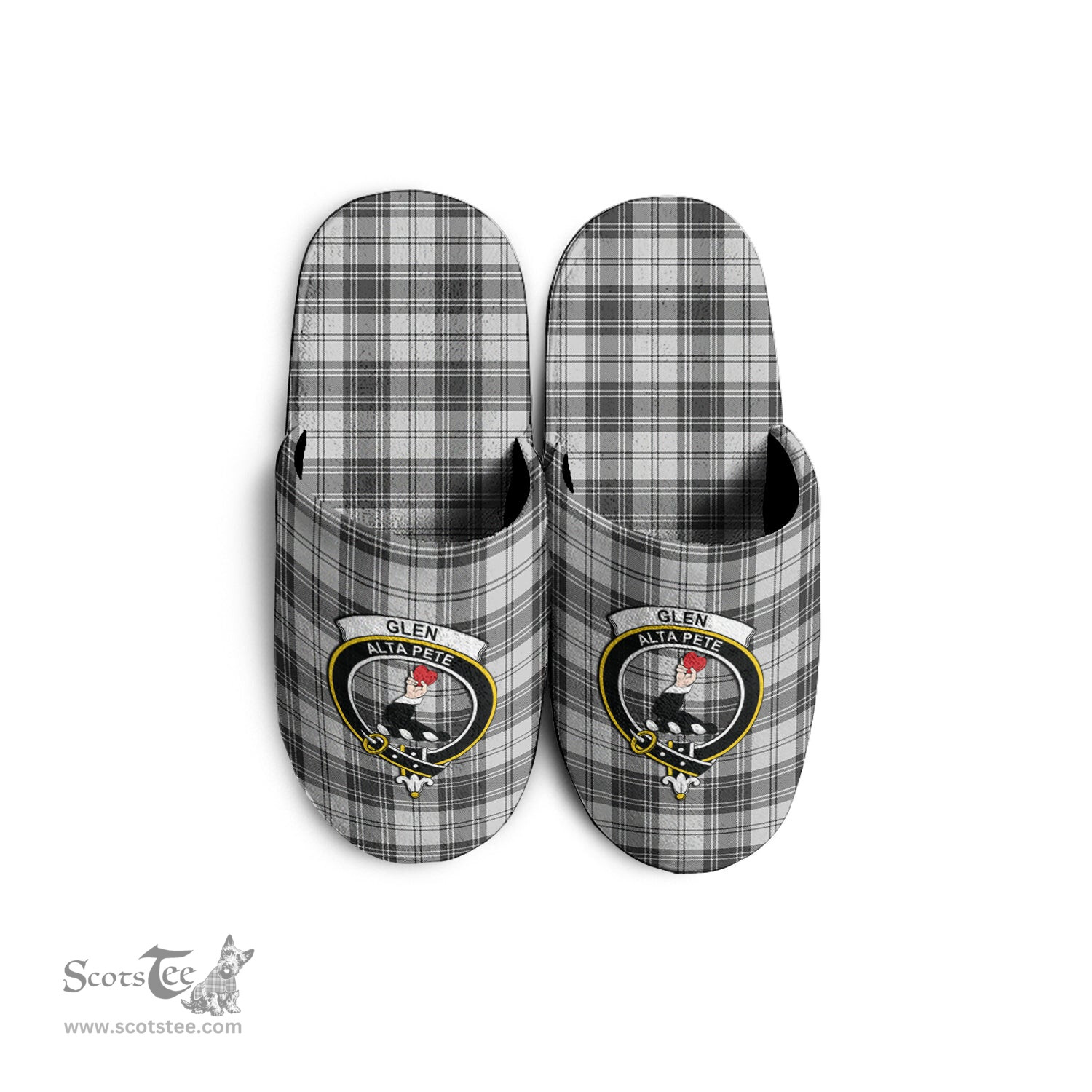 Scottish Glen Clan Family Crest Tartan House Slippers