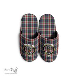 Scottish Fraser Red Dress Clan Family Crest Tartan House Slippers