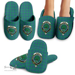 Scottish Irvine Ancient Clan Family Crest Tartan House Slippers