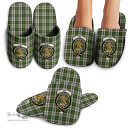 Scottish Hay White Dress Clan Family Crest Tartan House Slippers