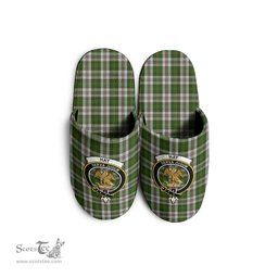 Scottish Hay White Dress Clan Family Crest Tartan House Slippers