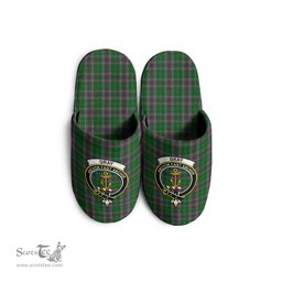 Scottish Gray Hunting Clan Family Crest Tartan House Slippers