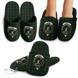 Scottish Gunn Logan Clan Family Crest Tartan House Slippers