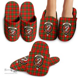 Scottish Lennox Modern Clan Family Crest Tartan House Slippers