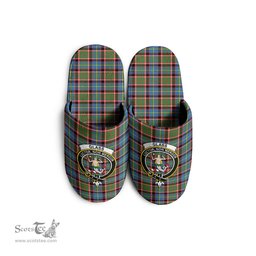 Scottish Glass Clan Family Crest Tartan House Slippers