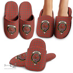 Scottish Fraser Weathered Clan Family Crest Tartan House Slippers