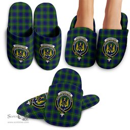 Scottish Johnstone-Johnston Modern Clan Family Crest Tartan House Slippers
