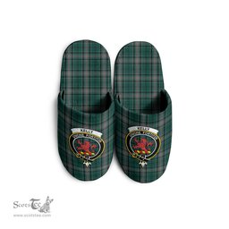 Scottish Kelly of Sleat Hunting Clan Family Crest Tartan House Slippers