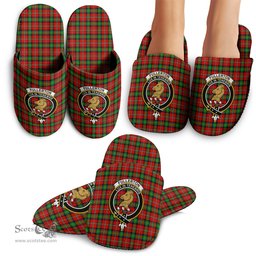 Scottish Fullerton Clan Family Crest Tartan House Slippers