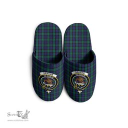 Scottish Graham of Menteith Clan Family Crest Tartan House Slippers