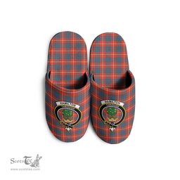 Scottish Hamilton Ancient Clan Family Crest Tartan House Slippers