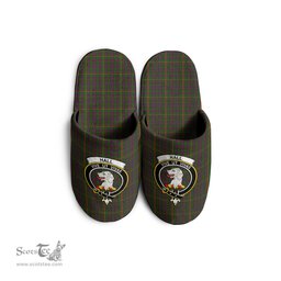 Scottish Hall Clan Family Crest Tartan House Slippers