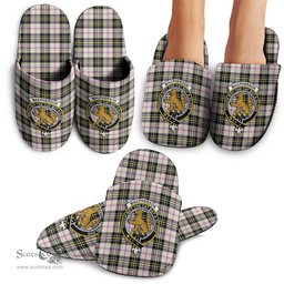 Scottish MacPherson Dress Ancient Clan Family Crest Tartan House Slippers