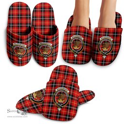 Scottish Majoribanks Clan Family Crest Tartan House Slippers