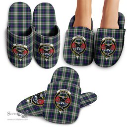 Scottish MacLeod Of Californian Clan Family Crest Tartan House Slippers