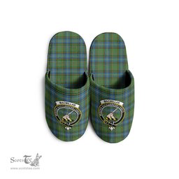Scottish MacMillan Hunting Ancient Clan Family Crest Tartan House Slippers