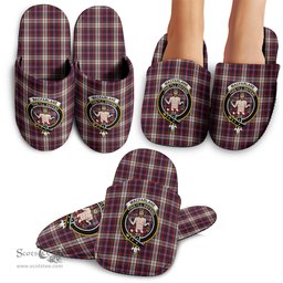 Scottish MacFarlane Dress Clan Family Crest Tartan House Slippers