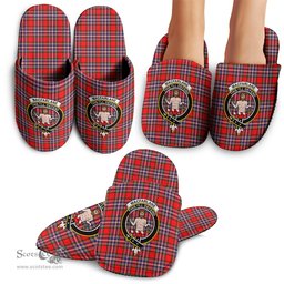 Scottish MacFarlane Modern Clan Family Crest Tartan House Slippers