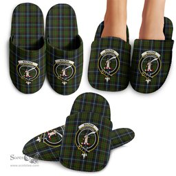 Scottish MacRae Hunting Clan Family Crest Tartan House Slippers