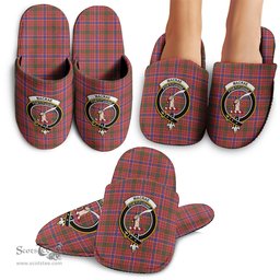 Scottish MacRae Ancient Clan Family Crest Tartan House Slippers