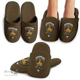 Scottish MacGillivray Hunting Clan Family Crest Tartan House Slippers