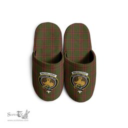 Scottish MacGillivray Hunting Clan Family Crest Tartan House Slippers