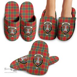 Scottish MacLean of Duart Modern Clan Family Crest Tartan House Slippers
