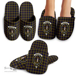 Scottish MacLellan Modern Clan Family Crest Tartan House Slippers