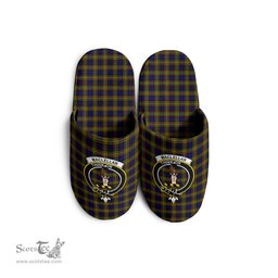 Scottish MacLellan Modern Clan Family Crest Tartan House Slippers