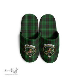 Scottish MacAulay of Lewis Clan Family Crest Tartan House Slippers