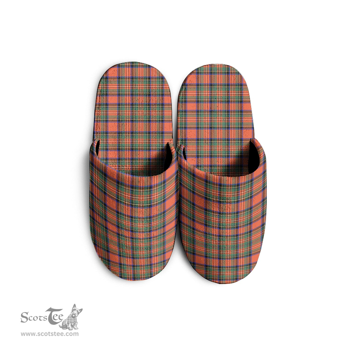Scottish Stewart Royal Ancient Clan Tartan House Slippers